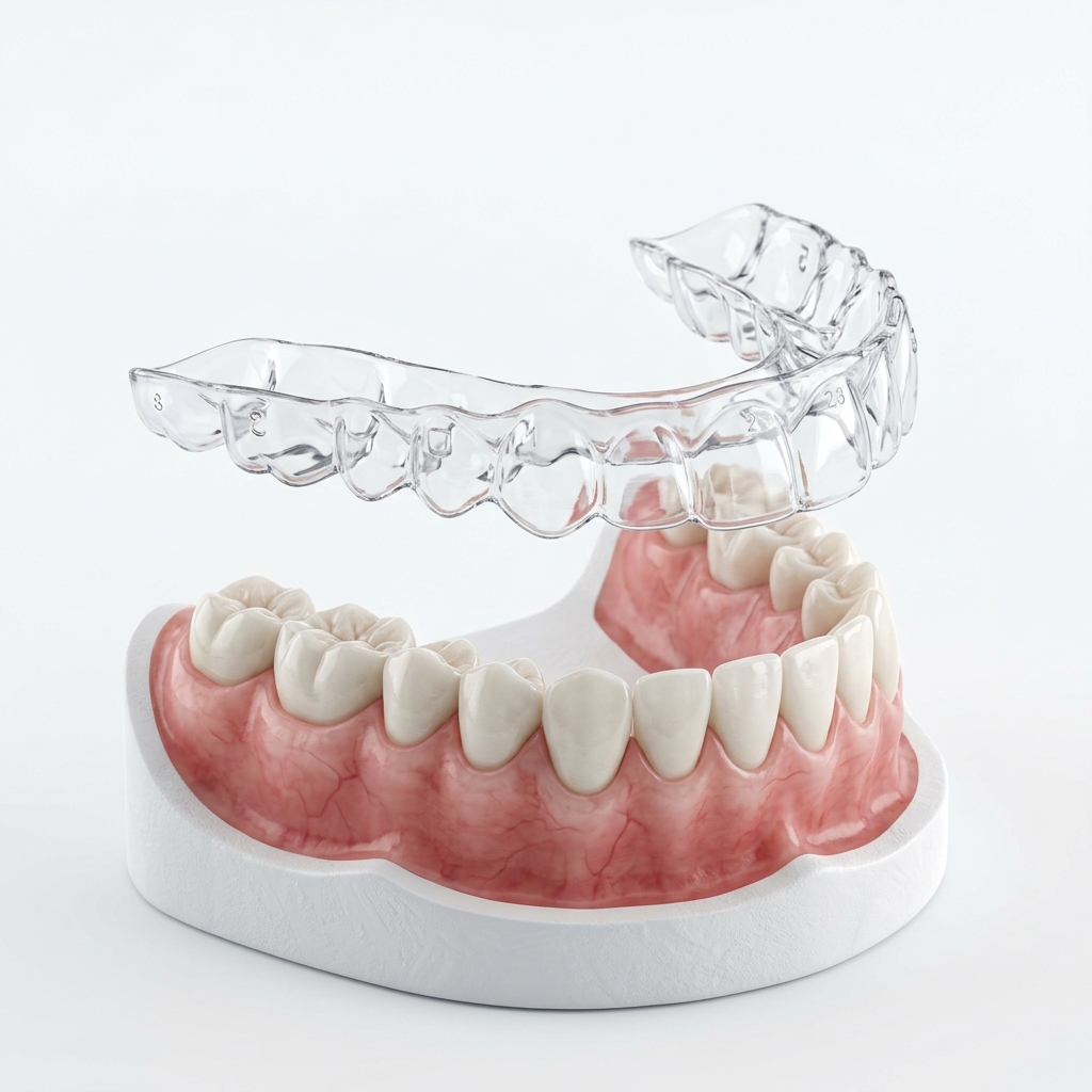 3D clinical illustration of Clear Aligners