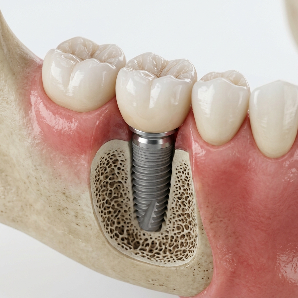 3D clinical illustration of Dental Implant